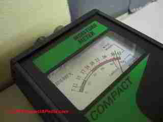 Tramex moisture meter © Daniel Friedman at InspectApedia.com