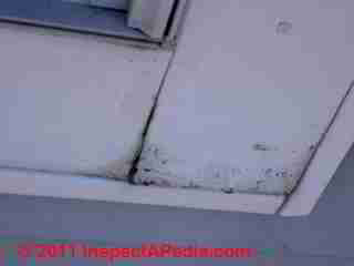 Photo of mold on aluminum siding  (C) Daniel Friedman