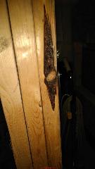 This knot in framing lumber is not mold (C) Inspectapedia.com Paul