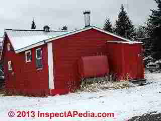 Outdoor oil tank in Maine exposed to waxing troubles (C) Daniel Friedman