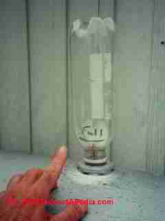 Oil tank fuel gage using a soft drink bottle (C) Daniel Friedman