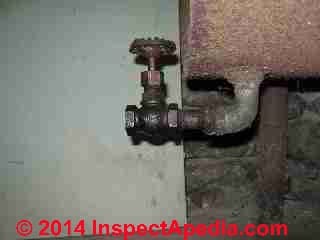 Lunkenheimer oil tank valve (C) InspectAPedia.com