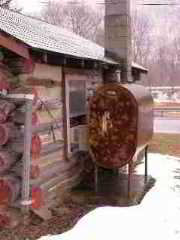 Outdoor oil tank exposed to roof spillage