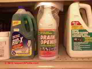 Drain opener chemicals (C) Daniel Friedman