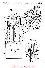 Ford Products tnkless heater coil patent Samad Pooyan US Patent 5020489 at Inspectapedia.com