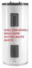 John Wood electric water heater from GSW at InspectApedia.com