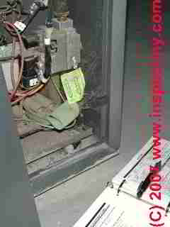 Photograph of a gas regulator showing details
