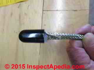 How to install the end plug on the pipe freeze protection cable (C) Daniel Friedman