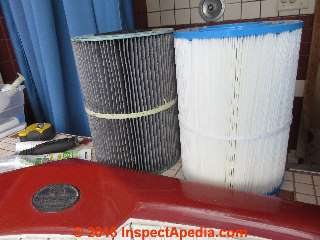 Hot tub or spa filter cartridge inspection & replacement (C) Daniel Friedman