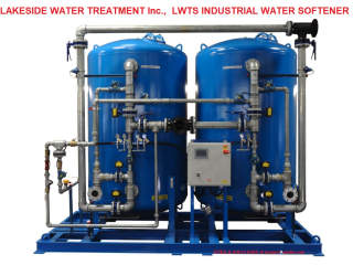 Lakeside Water Treatment Inc LWTS Industrial Water Softener - cited & discussed at InspectApedia.com