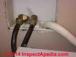 Clothes washing machine drain connection not quite a proper tundish (C) Daniel Friedman