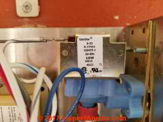 Steam generator water inlet solenoid control valve (C) Daniel Friedman