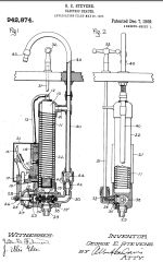 Stevens' electric water heater patented in 1909 and assigned to GE, cited & discussed at InspectApedia.com