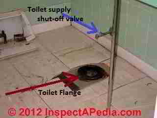 Toilet  mounting flange (C) Daniel Friedman