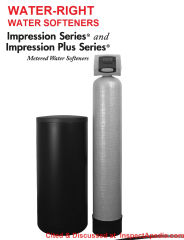 Water Right water softeners & conditioenrs: Impression Series - cited & discussed at InspectApedia.com