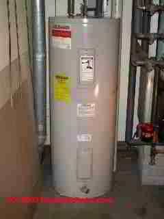 Electric water heater thermostat and electrode access panels (C) Daniel Friedman