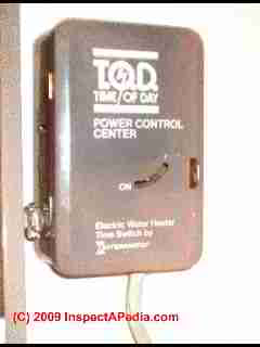 Water heater timer control (C) Daniel Friedman