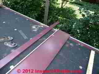 Peel and stick roof underlayment (C) Daniel Friedman Eric Galow