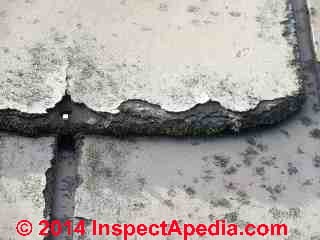Fibre cement roof cladding deterioation (C) Daniel Friedman