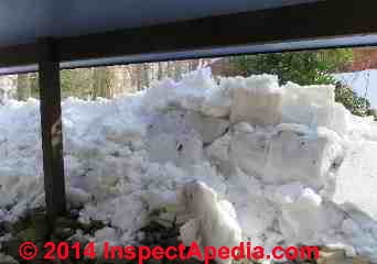 Metal roof snow brakes - Bard College (C) Daniel Friedman