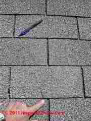 Asphalt shingle thermal splitting (C) Daniel Friedman