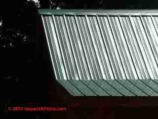 Exposed fastener metal roof errors (C) Daniel Friedman