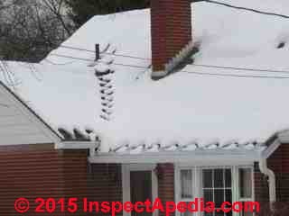 De-Icing Heat tapes installed on a roof edge, Poughkeepsie NY (C) Daniel Friedman