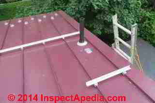 S!5 Snow Guard clamp installation on a standing seam metal roof (C) Daniel Friedman