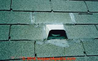 Roof sealant failure (C) Daniel Friedman