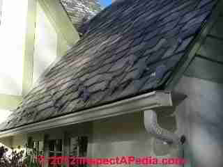 Traditional metal snow guards on slate roof (C) Daniel Friedman