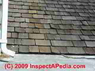 Curling wood shingle roof (C) Daniel Friedman