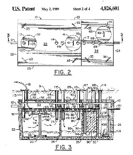 Aerobic septic design using a full four-chamber septic tank - Spratt 1989