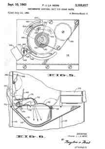 Destroilet patent illustration Frank J La Mere 1963 - InspectApedia.com