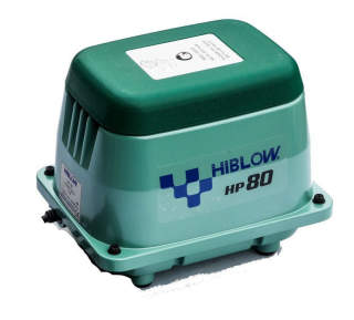 HIBLOW Aerobic septic aerator pump cited & discussed at InspectApedia.com