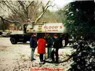 Photo of septic tank being pumped