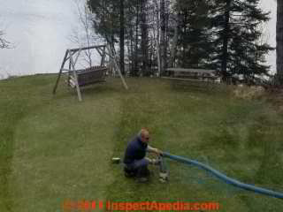 Septic tank being pumped in Two Harbors MN (C) Daniel Friedman