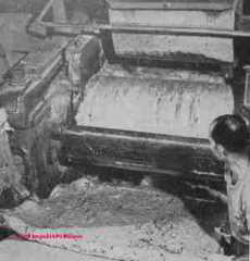 Asbestos manufacturing process - Rosato © D Friedman at InspectApedia.com 