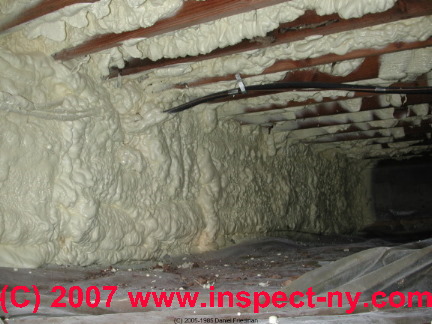 insulation crawl space foam crawlspace spray retrofit mold insulating sprayed polyurethane flood insurance using icynene building sandy inspectapedia