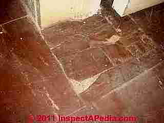 Asbestos containing vinyl asbestos floor tiles