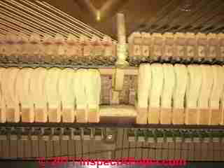 Starr piano keys interior © D Friedman at InspectApedia.com 