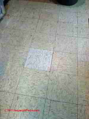 Vinyl asbestos floor tile identification Photos KenFlex Kentile