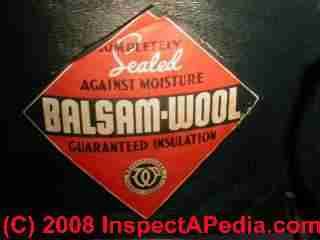 photo of balsam wool building insulation