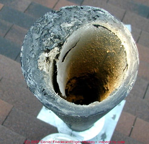 clogged sewer vent