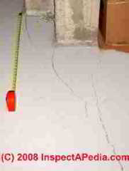 concrete shrinkage starting at an outside corner