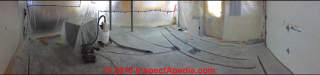 Cuts in concrete floor made to run conduit: how to seal these (C) InspectApedia.com Phillips