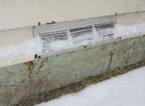 Photograph of a conventional crawl space vent--DJF