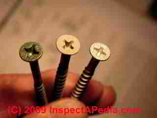 Proprietary coated deck screws (C) Daniel Friedman