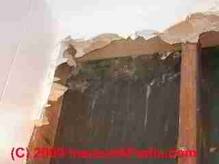 Gypsum board wall sheathing © Daniel Friedman at InspectApedia.com
