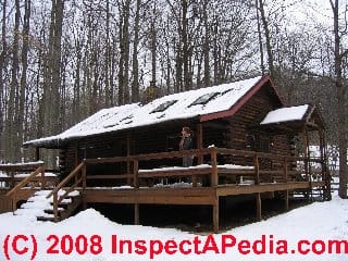 Modern kit log home on the Susquehanna in PA