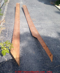 Improved rafter spreader to repair sagging roofs (C) InspectApedia.com Jeffrey
